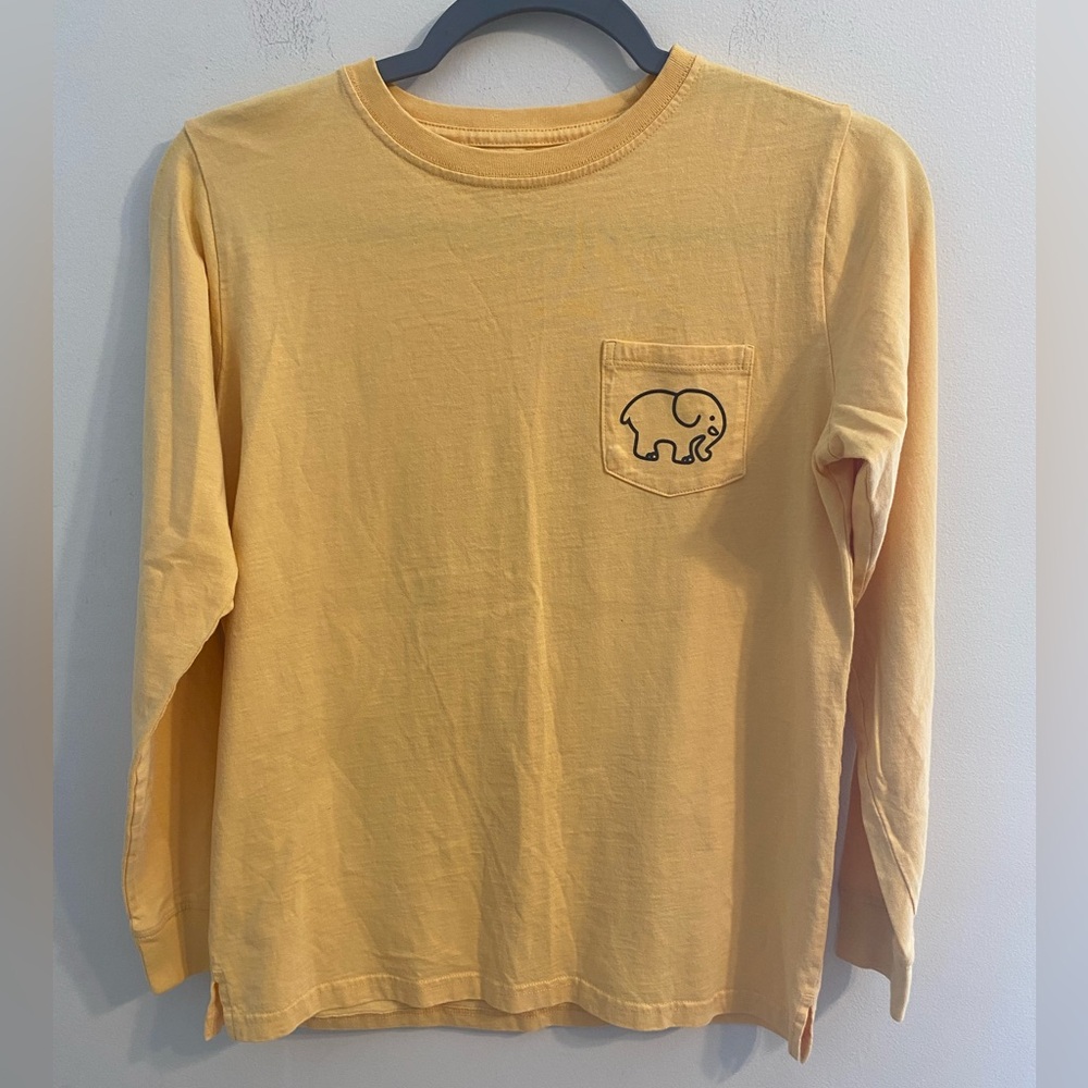 Womens Ivory Ella Yellow Gold Organic Cotton Pocket‎ T-Shirt Size XS